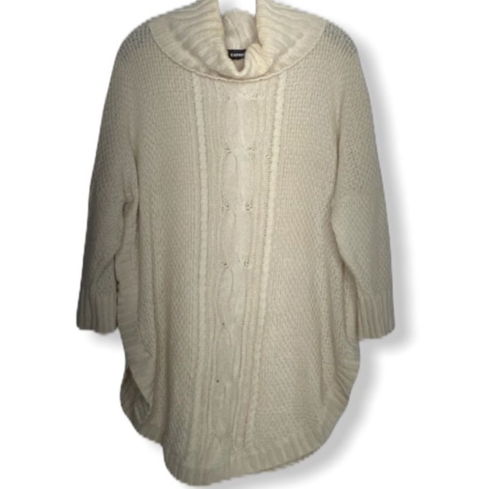 Express Cotton Blend Sweater Cream